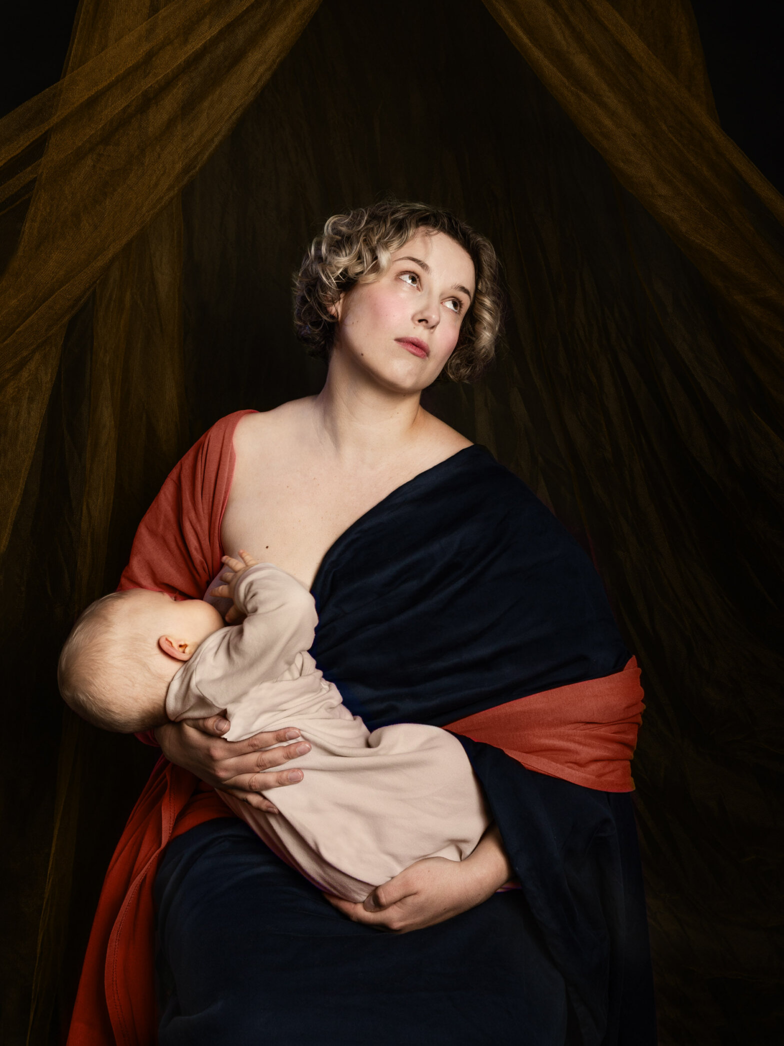Madonna mit Jesuskind, moderne Interpretation klassischer Ikonografie